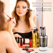 Electric Makeup Brush Cleaner, Makeup Brush Cleaner Machine with Brush Clean Mat, Automatic Cosmetic Brush Cleaner Tools