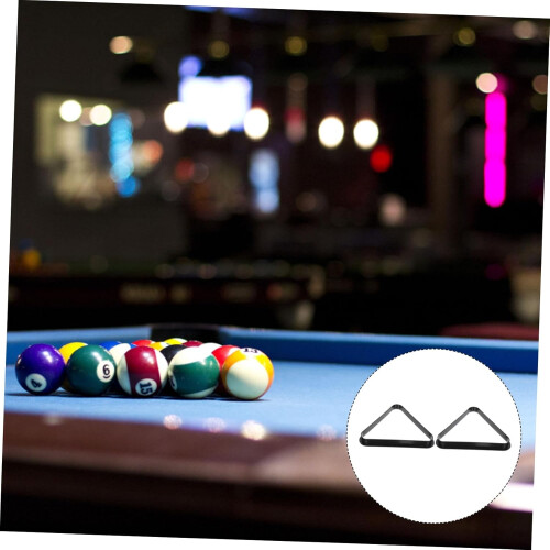2sets Pool Ball Racks Billiard Cue Ball Stand Triangle Shaped Rack Storage Accessory 2pcs2 2