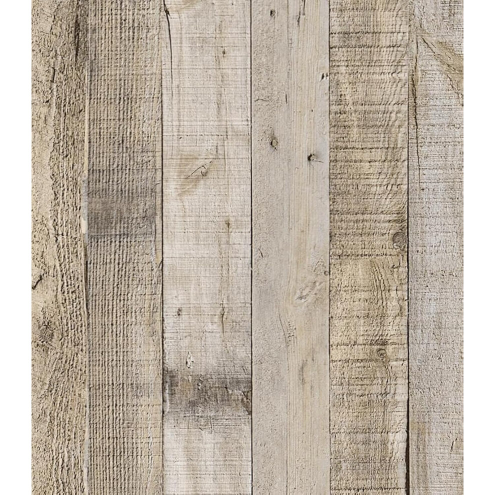 Wood Contact Paper 17.7' X 590' Peel And Stick Wallpaper, Grey Distressed Wood Wallpaper 820064781154