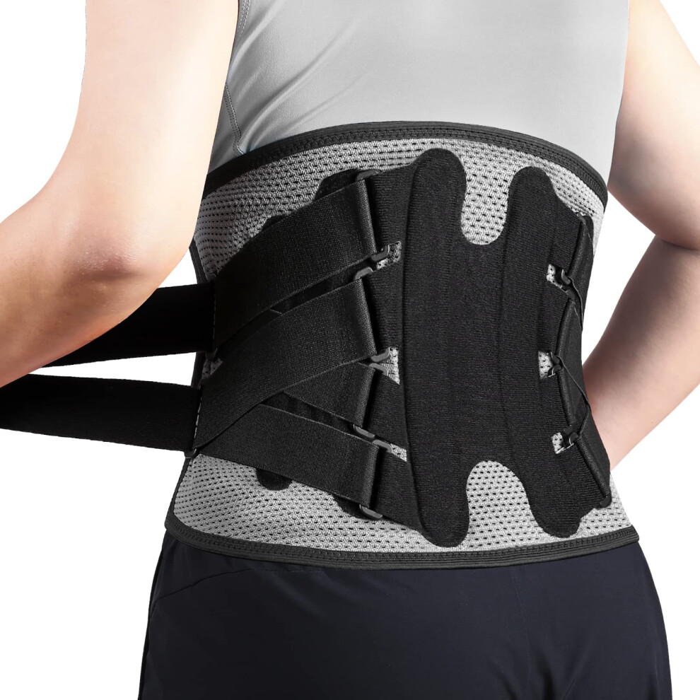 Back Support Brace, Adjustable Lumbar Support for Pain Relief of Back/Lumbar/Waist, Waist Wrap