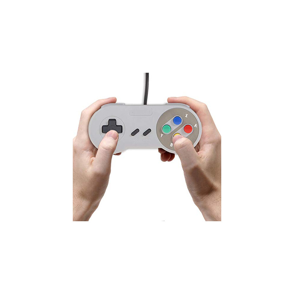 2Pcs Super Game Controller Snes Usb Classic Gamepad Game Controllers For Pc Mac Games 820064781253