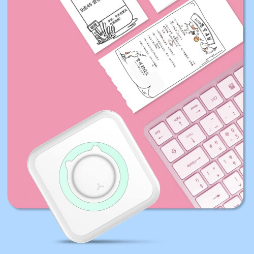 Mini Photo Printer, Thermal Printing Pocket Printer for Printing Student Notes, Diary, List, Memo 1