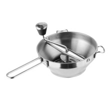 Jam Maker Machine Manual Food Stainless Steel 3-in-1 for Fruit Food Alesauce Making Tool Silver Easy to Clean