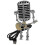 (Red) Vintage Microphone Robot Lamp Night Light Bedroom Bar Desktop Decoration 1