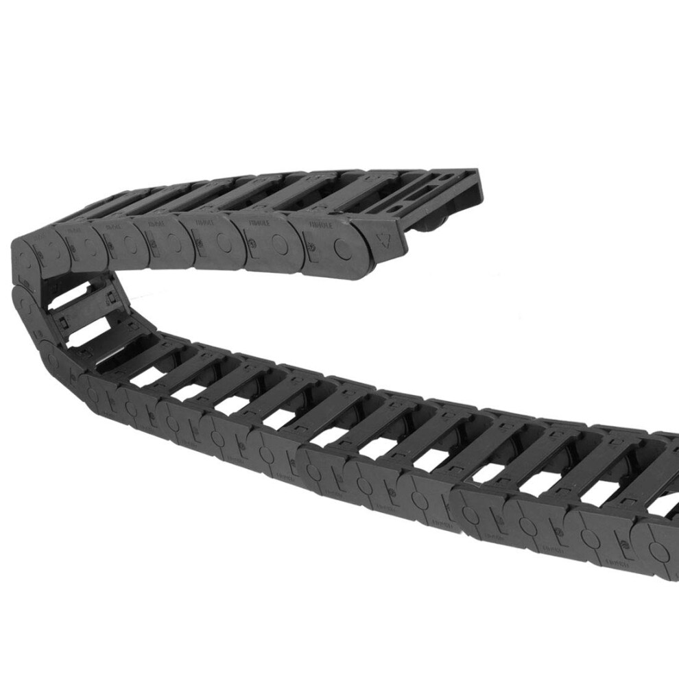 Drag Chain Cable Carrier Open Type With End Connectors R55 25X57mm 1 Meter Plastic For Electrical Cnc Router Machines 820064781536