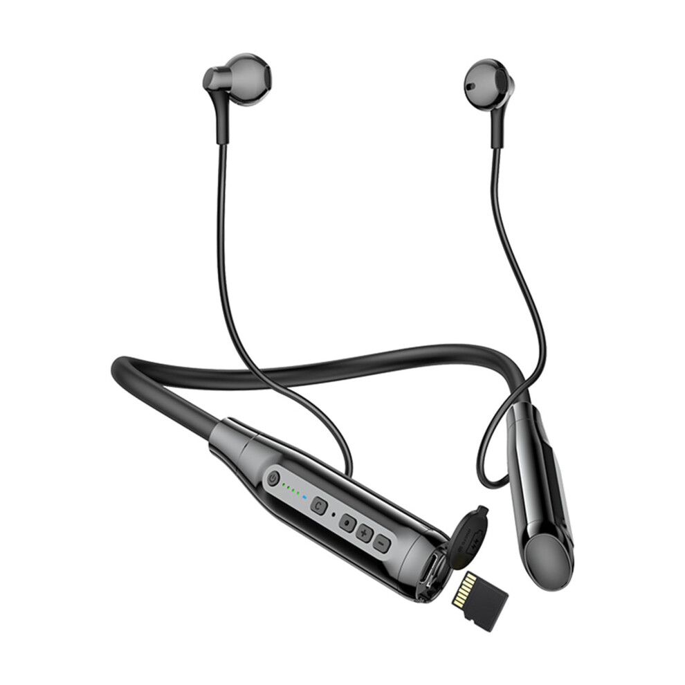 Wireless Bluetooth Earbuds Neckband with TF Card Slot, 200H Playtime, In-Ear Earphones-image-OPC-PHXVQ5B-NEW