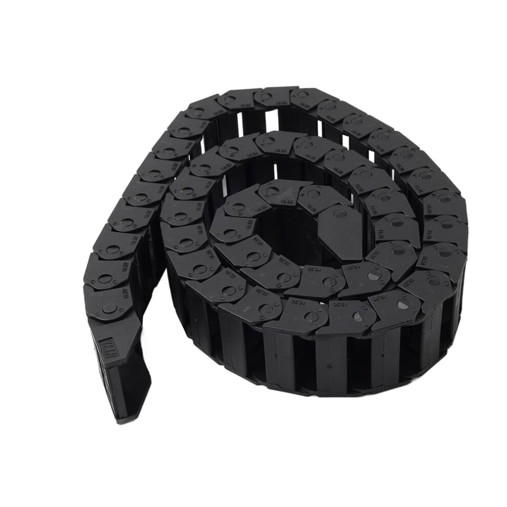Cnnono8 15X30mm Plastic Meter Drag Chain Wire Carrier Adjustable Cable 1Pc Nylon Black 820064781802