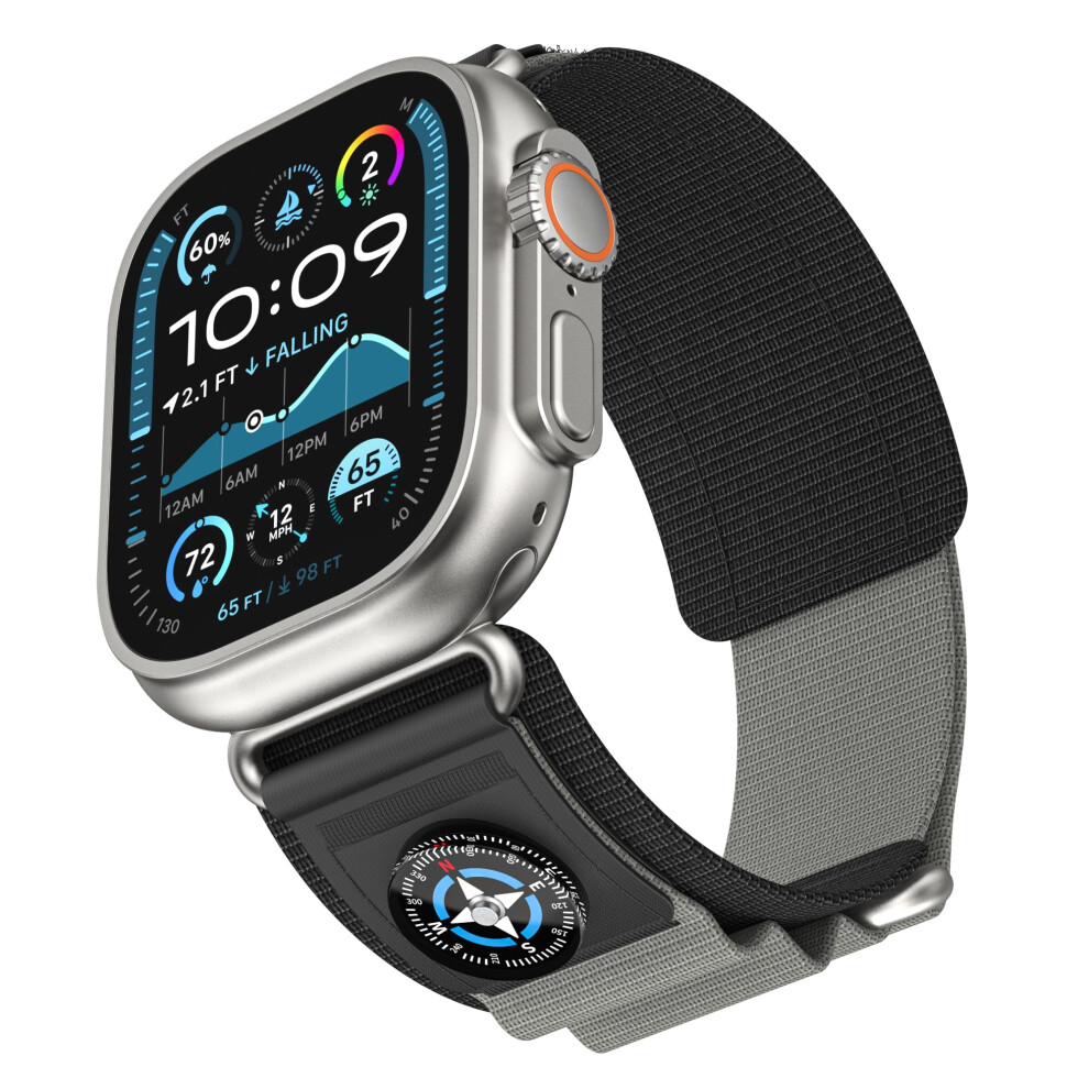 Rugged Nylon Loop Strap Compatible With Apple Watch Ultra 2 Band 49Mm 46Mm 45Mm 44Mm 940534683389