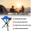 2PCS Folding Camping Stool,Tripod Seat,Folding Camping Chairs,Outdoor Travel 2