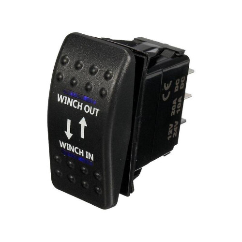 12v 20a Winch In Winch Out On-off-on Er S 7 Pin Led