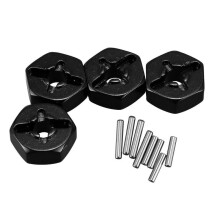 Alloy 12mm Combiner Wheel Hub Hex Adapter S for 144001 1/14 Rc Car Spare S,blac