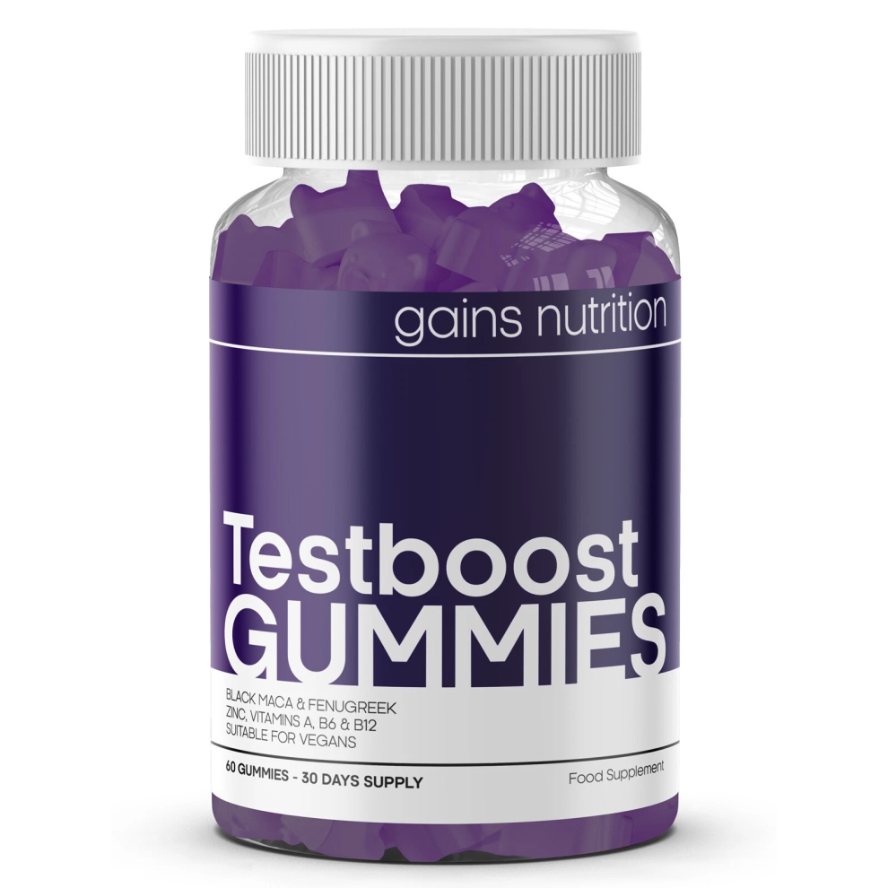 Testosterone Booster Gummies for Men with Maca Root & Fenugreek