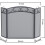 Fireplace Screen 3 Panel with Handles Wrought Iron 51'(L) x31(H) Spark Guard Cover(Sanded Black) 4