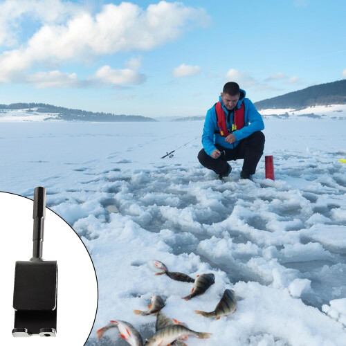 Ice Anchor Drill Adapter Ice Anchor Tool Ice Stake Drill Adapter Ground Ice Auger, Universal Ice Anchor Tool 2