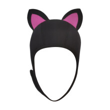 Fashionable Cat Ears Neoprene Diving Hood for Women and Kids - Effortless Wear and, Rose Red Ear S