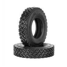 2pcs 19mm Rubber Tires for 1/14 Rc Semi Tractor Truck Tipper Scania Hauler Actros Man S S
