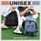 Men's and Women's Classic Backpack, Fabric, Multiple Pockets (Black) 2