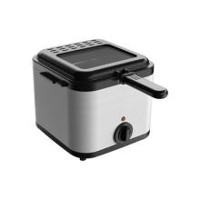 Deep Fat Fryer Pot Set,Deep Frying Pan With Lid And Basket,Easy Clean, Adjustable Temperature Control, 1000W