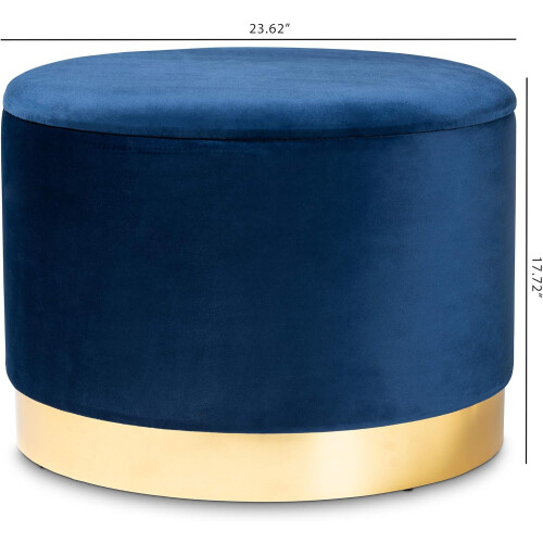 Ottomans, Navy Blue/Gold 1