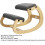 Ergonomic Kneeling Chair with Adjustable Height  Solid Wood Rocking Posture Chair for Office  Home 4
