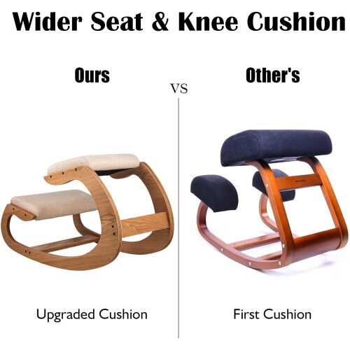 Ergonomic Kneeling Chair, Posture Kneeling Stool with Extra Padding, Posture Support 2