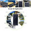 Dual USB + DC flexible solar panel power generation kit flexible photovoltaic panel car charger 5