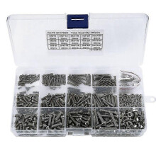480Pcs/Set M2 M2.5 M3 Din7985 Gb818 Steel Recessed Pan Head Screws Screws Assortment Kit Hw028 bs