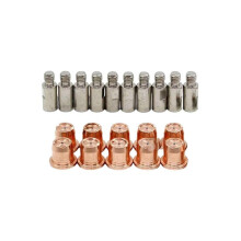 (24PCS cutting gun) IPT40 Plasma Torch Consumables Set Tip Electrode For CUT-55DS Pro CUT-65DS NewAN