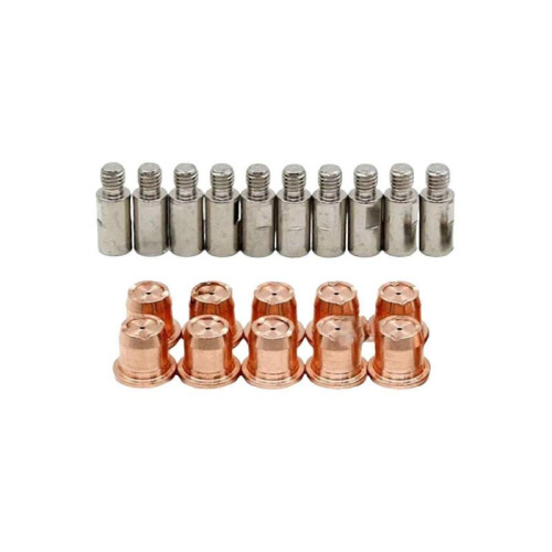 (24PCS cutting gun) IPT40 Plasma Torch Consumables Set Tip Electrode For CUT-55DS Pro CUT-65DS NewAN