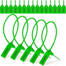 1000 Pcs Plastic Tamper Seals Tags Security Tags Seals Safety Numbered Zip Ties Labels Green js