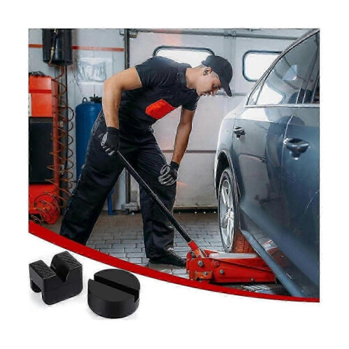 8Pcs Jacks Stand Pads Universal Slotted Frame Rail Pinch Welds Protector Rubber Jacks Pad for Jacks js 2