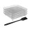 8 Inch Square Rack, Stackable Racks with Foil Brush,less Steel Accessories 1