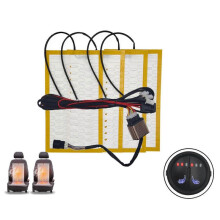 Universal Built-In Car Seat Heater Kit Fit Alloy Wire Heating Pads 2 Seats 12V