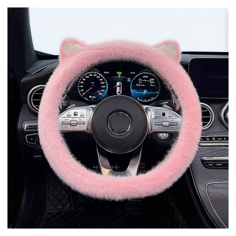 Car Steering Wheel Cover Set Universal Car Steering Wheel Cover Winter Plush Sweatabsorbing Breathable Car Interior (Color : 1) 820064787569