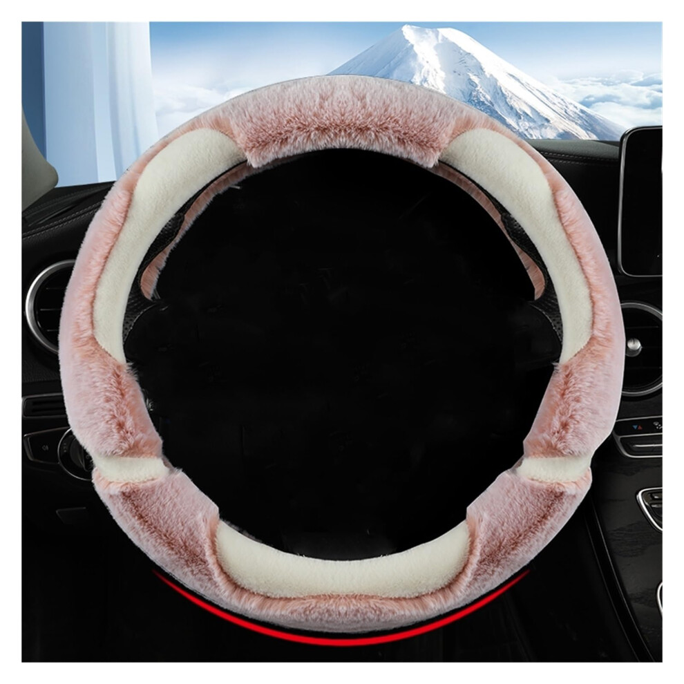 Car Steering Wheel Cover Set Universal Car Steering Wheel Cover Winter Plush Warm Comfortable And Delicate Car Interior (Color : 1) 820064787651