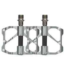 Mountain Bike Pedal Aluminum Alloy Bearing Pedal Bicycle Palin Pedal Carbon Fiber Road Bike Pedal Accessories