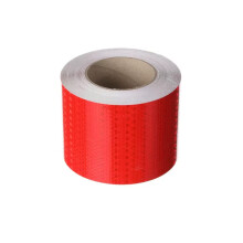 Caution Tape, Reflective Tape, High Visibility Safety Tape, Reflector Warning Tape, for Trailer Trucks Cars,Red,10cm(Red,10cm)