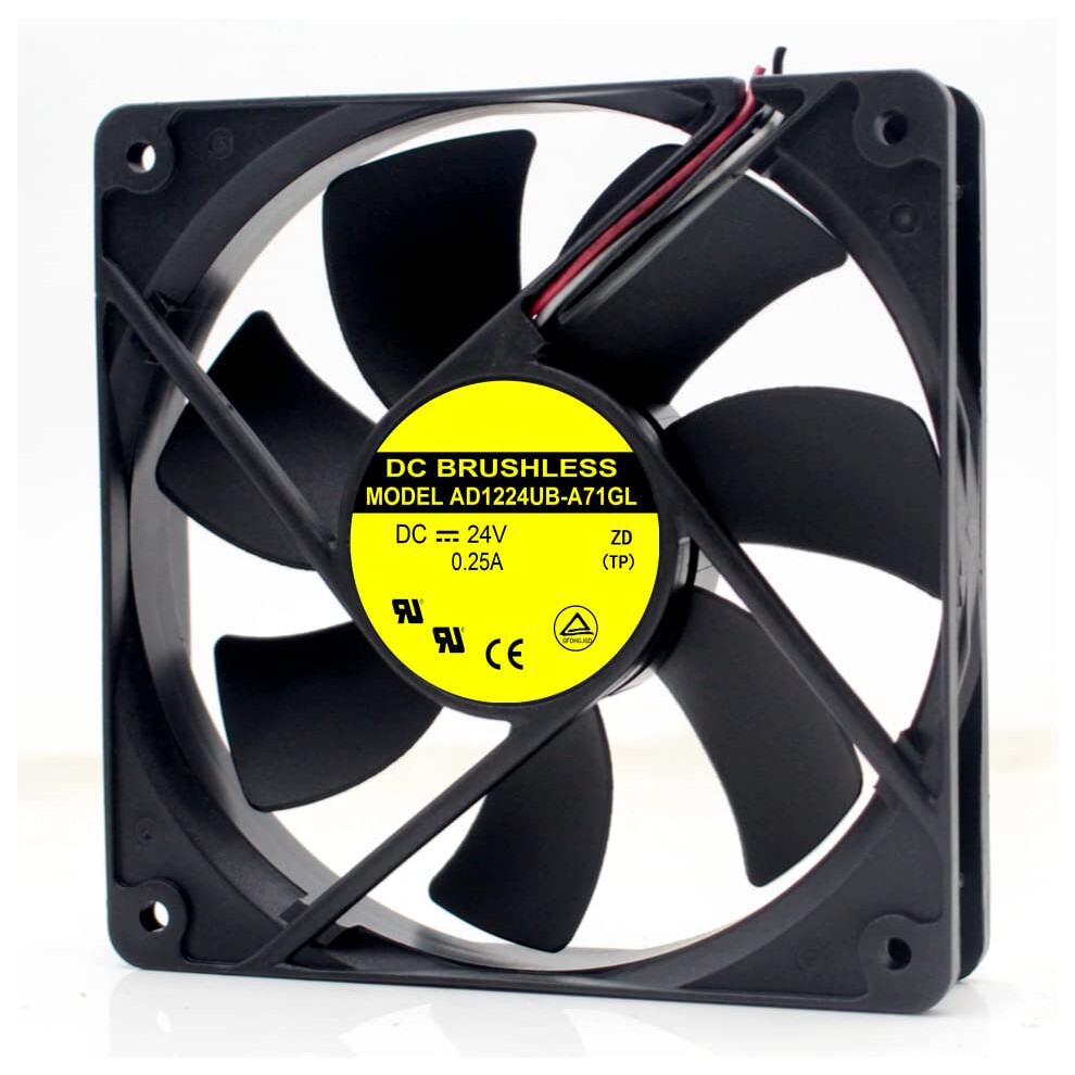 Ad1224uba71gl 120X120x25mm 12Cm Dc24v 0.25A 3Wire Inverter Cooling Fan 820064789136