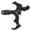 3 or 4 Fingers Available Archery Release Aids, 360 Degree Rotate Clamp Compound Bow Release 1