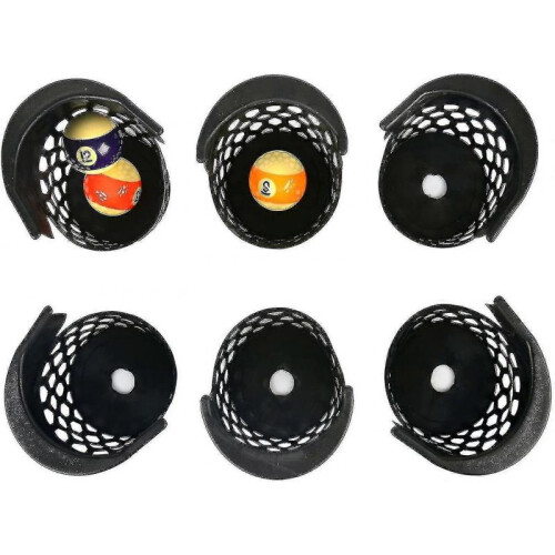 Pool Table Pockets Replacement Pockets for Billiard Table Set Of 6 Plastic Web Pockets kit 1