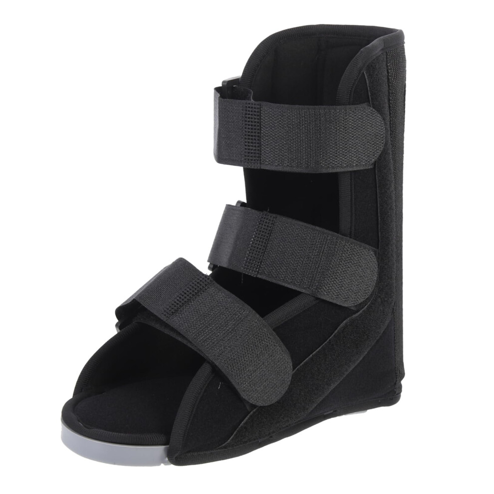 Black Composite Cloth T-Shoe Ankle Fixation Shoe Sprain Rehabilitation Foot Support S