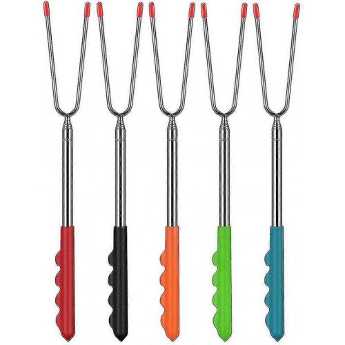 304 StainlessTelescopic Steel Used for Barbecue Camping Marshmallow  Campfire dinning 1