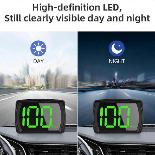 Digital Head Up Display Car HUD GPS Speed KMH Headup Kilometer ft 2