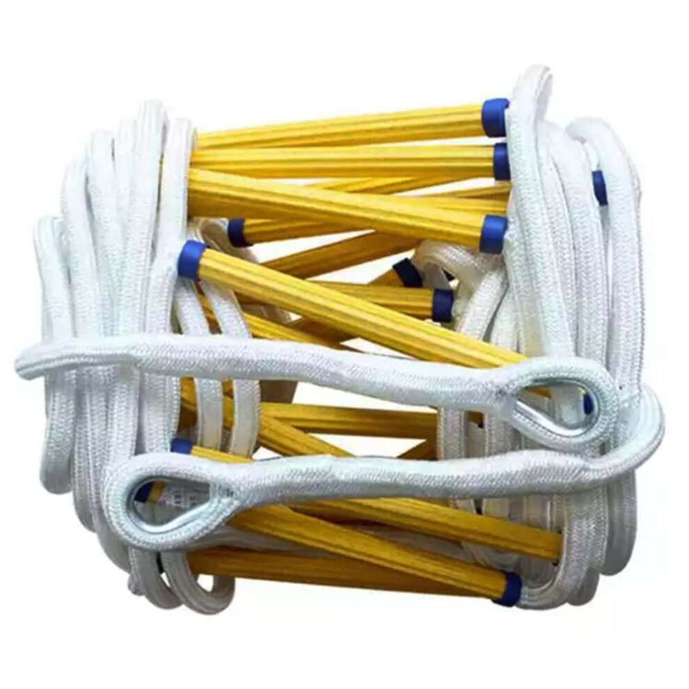 Emergency Fire Escape Ladder Flame Resistant Non-Slip Escape Rope Ladder Safety Rope Soft Ladder/10M/33Ft 940534691766