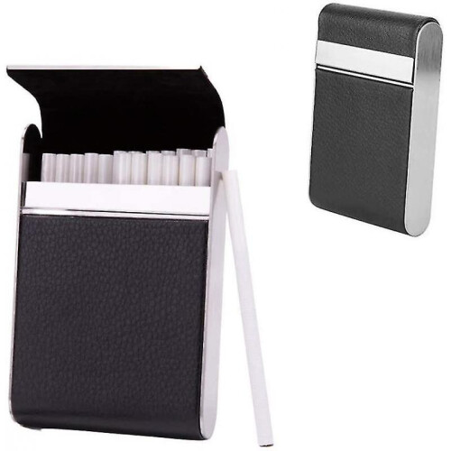 Cigarette Holder, Leather Cigarette Holder Package Cigarette Case Holder for 20 Cigarettes Cover Cover