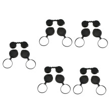 5 Sets Binoculars Lens Caps Universal Fit Objective Lens Caps Rubber Binocular Objective Lens Covers for Safe Protection