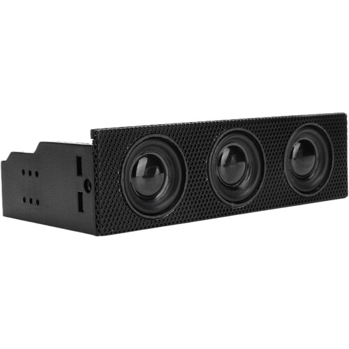5.25in Front Panel USB PC Front Panel Speaker Stereo Surround Computer Case Builtin Mic Loudspeaker STW9005 1