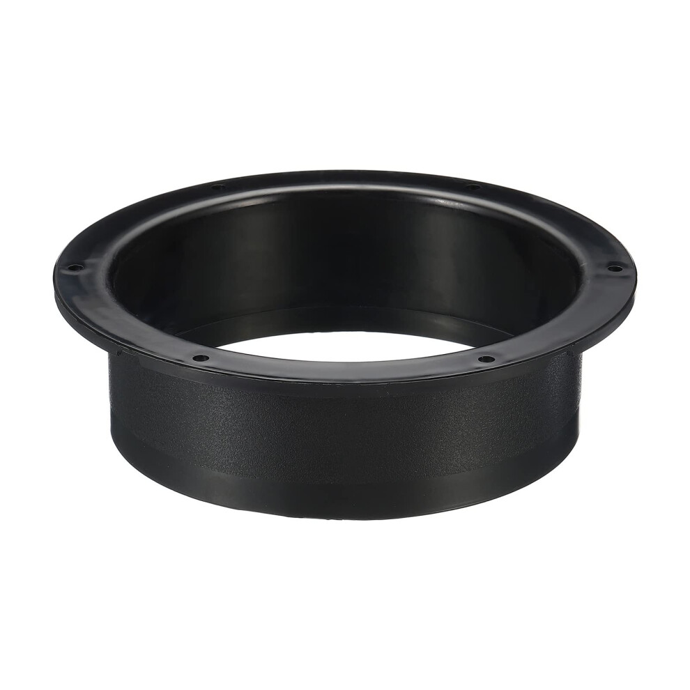 6' Duct Connector Flange, Abs Ducting Airflow Tube Vent Connector For Hvac Heating Cooling Air Ventilation Systems, Black 820064791023