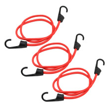 3pcs 100cm Elastic Cargo Tightening Straps with Hooks for Bike Luggage and Outdoor Use Versatile Binding Tools for Securing Gear and Cargo