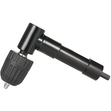 Right Angle Extension Chuckt with Hex Shank Power Tool Accessory Black 1set